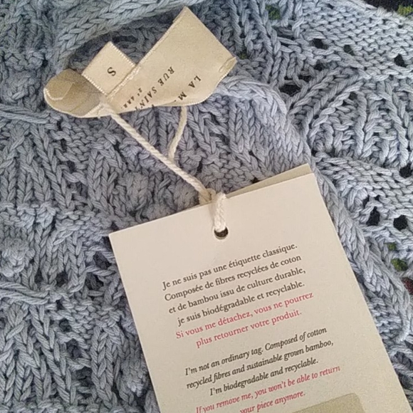 NWT Sezane Annette jumper in light blue Small size - Picture 3 of 6